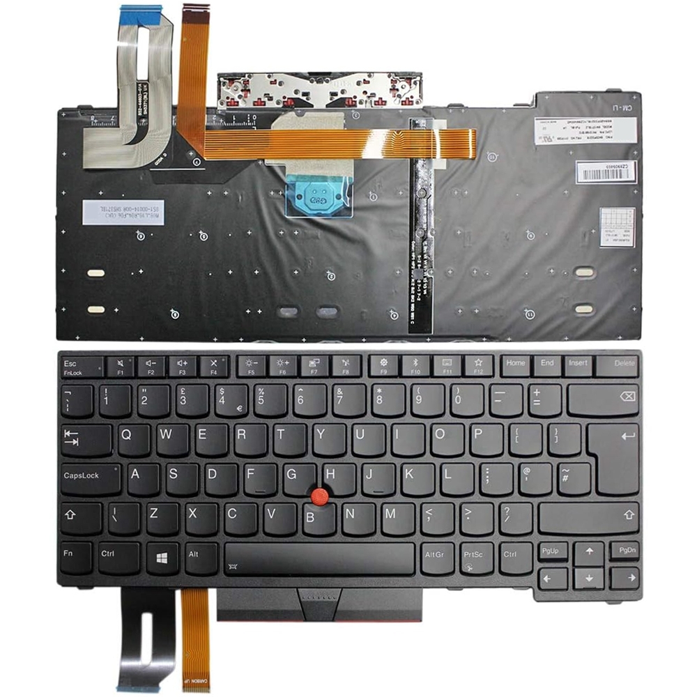 适用于联想 Thinkpad T480s E480 L480 英国版背光笔记本电脑键盘