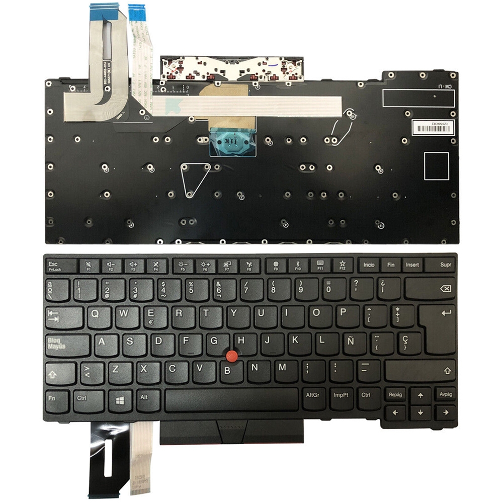 Pro Lenovo ThinkPad E480 / E495 / L480 španělská verze klávesnice notebooku s podsvícením