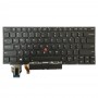 Lenovo ThinkPad X1 Yoga 4th Gen 20QF US バージョン用 バックライトノートパソコンキーボード タッチパッドボタン付き (ダークグレー)