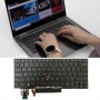 Lenovo ThinkPad X1 Yoga 4th Gen 20QF US バージョン用 バックライトノートパソコンキーボード タッチパッドボタン付き (ダークグレー)