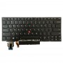 Клавіатура для ноутбука Lenovo ThinkPad X1 Yoga 4-го покоління 20QF із підсвічуванням для США та кнопкою сенсорної панелі (чорна)
