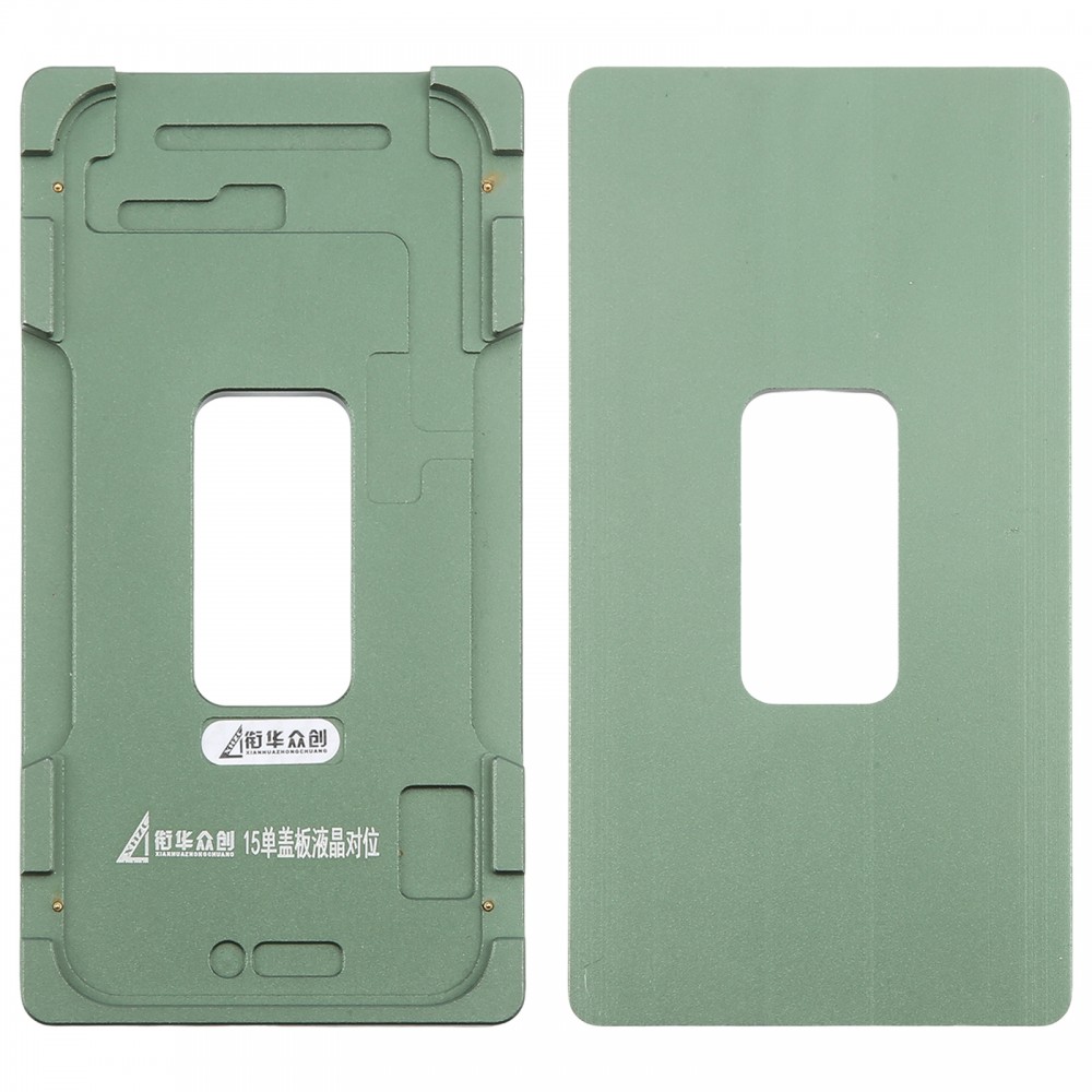Para iPhone 15 Pantalla LCD Calibración de lente de vidrio exterior Molde fijo