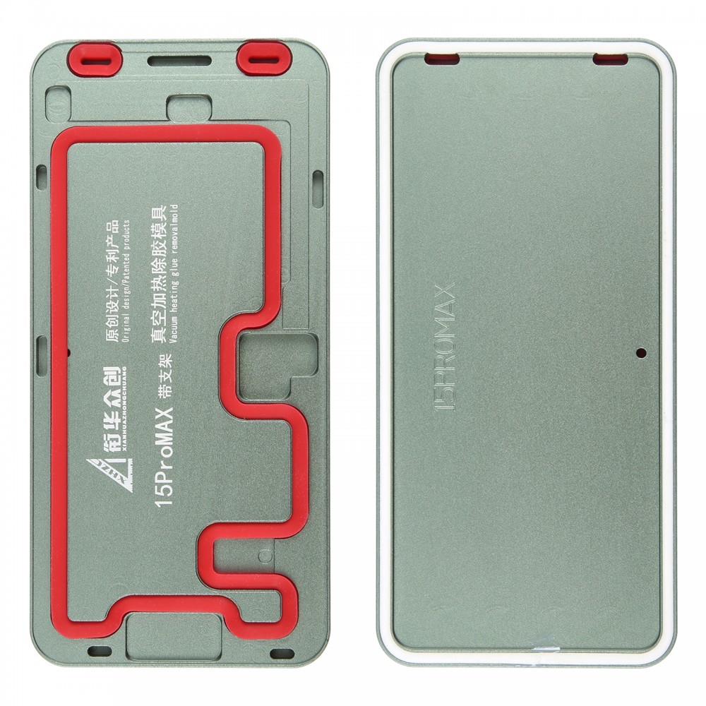 För iPhone 15 Pro Max LCD-skärmram Vakuumuppvärmning Limborttagningsform med hållare