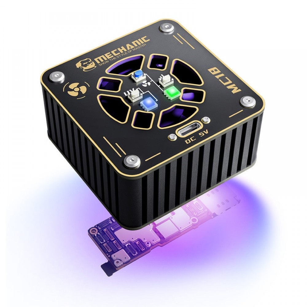 מכונאי MC18 2 ב-1 UV Curing מאוורר קירור מהירות מתכווננת