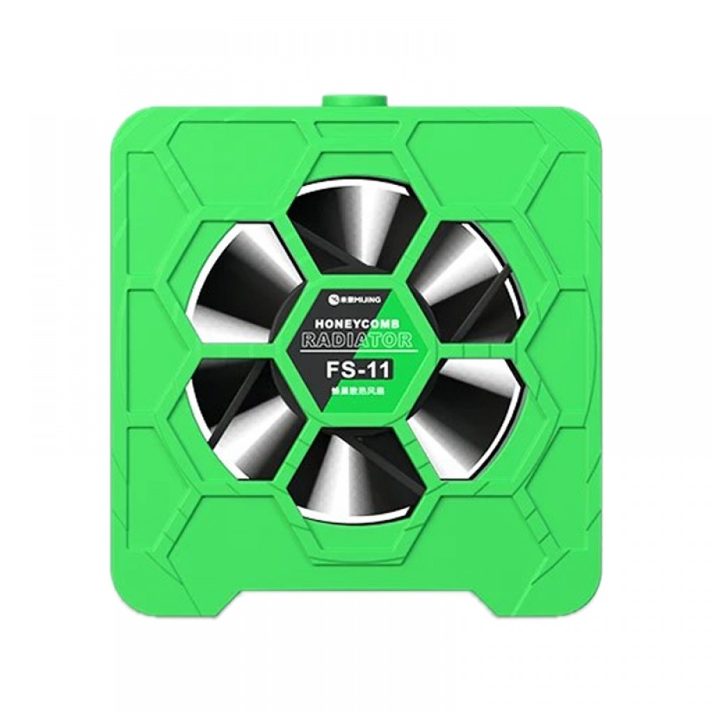 Mijing FS-11 Refroidissement + Durcissement UV + Ventilateur rayonnant en nid d'abeille d'extraction de fumée (Vert)