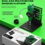 Luowei LW-305 Dual Axis Multifunctional Screen IC och kamera Yttre järnring slipplattform