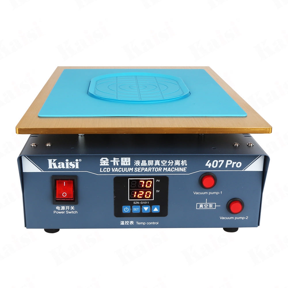 Kaisi 407 Pro 17 אינץ' משאבת ואקום כפולה מכונת הפרדת מסך LCD (תקע האיחוד האירופי)