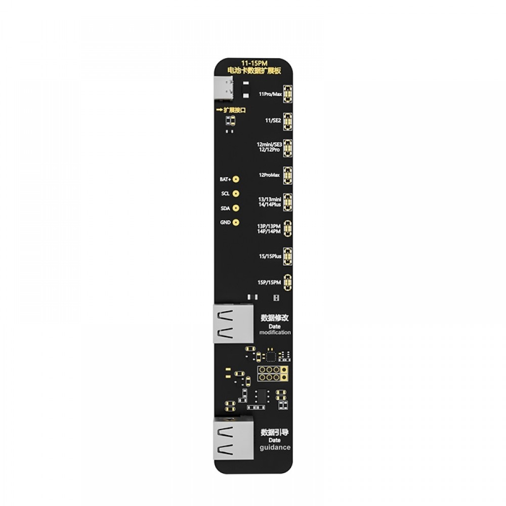 Scheda di espansione per la riparazione dei dati della batteria i2C KC02 che modifica l'efficienza della batteria per iPhone 11-15 Pro Max