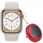Remplacement de l'écrou de couronne de montre pour Apple Watch Series 8 (LTE) (rouge)