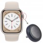 החלפת אגוז כתר שעון עבור Apple Watch Series 8 (GPS) (אפור)