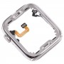 For Apple Watch Series 6 44mm Stainless Steel Middle Frame Bezel Plate with Loudspeaker / Power / Rotating Shaft Flex Cable