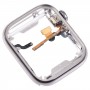 עבור Apple Watch Series 7 45 מ"מ פלדת אל חלד מסגרת אמצעית לוחית מסגרת עם רמקול/כוח/כבל גמיש גל מסתובב