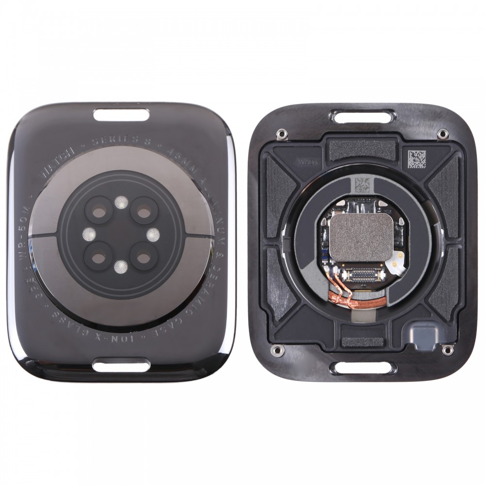 Apple Watch シリーズ 8 45mm GPS ガラスバックカバー、充電モジュール付き