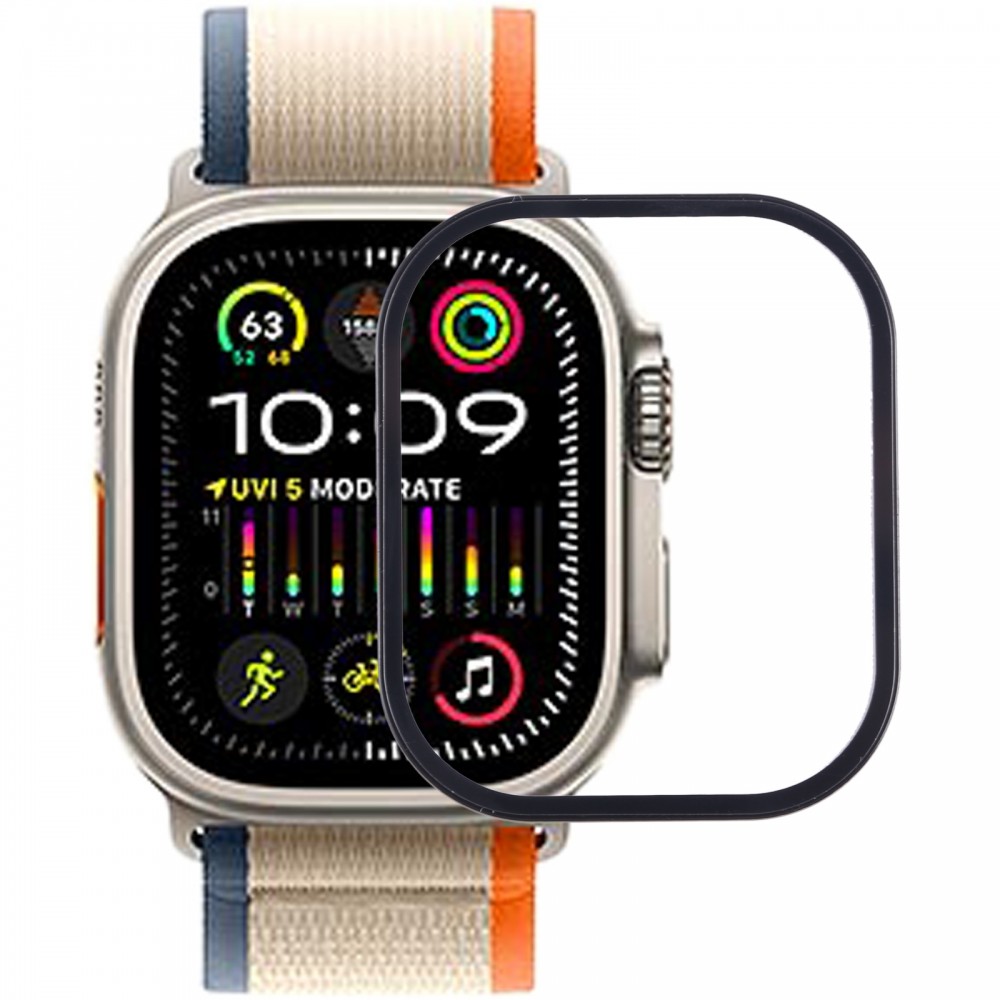 Vnější skleněná čočka přední obrazovky s OCA pro Apple Watch Ultra 2 49 mm 2023 A2986 A2987