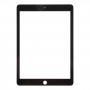 Für iPad 6 / Air 2 Frontscheibe, äußere Glaslinse mit optisch klarem OCA-Kleber (schwarz)