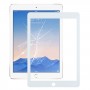 Pour iPad 6 / Air 2 Lentille extérieure en verre de l'écran avant avec adhésif OCA optiquement transparent (blanc)