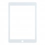 Pour iPad 6 / Air 2 Lentille extérieure en verre de l'écran avant avec adhésif OCA optiquement transparent (blanc)