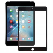 For iPad mini 4 Front Screen Outer Glass Lens with OCA Optically Clear Adhesive(Black) 