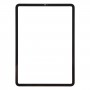 Pro iPad Pro 11 2018 2020 Vnější skleněná čočka přední obrazovky s opticky čirým lepidlem OCA (černá)