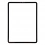 Pro iPad Pro 11 2018 2020 Vnější skleněná čočka přední obrazovky s opticky čirým lepidlem OCA (černá)