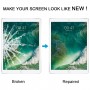 עבור iPad Pro 12.9 2017 מסך קדמי עדשת זכוכית חיצונית עם דבק OCA שקוף אופטי (שחור)