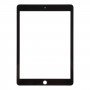 Pro iPad Pro 9.7 přední obrazovka vnější skleněná čočka s opticky čirým lepidlem OCA (černá)