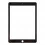 Pro iPad Pro 9.7 přední obrazovka vnější skleněná čočka s opticky čirým lepidlem OCA (černá)