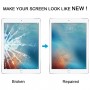 Pro iPad Pro 9.7 přední obrazovka vnější skleněná čočka s opticky čirým lepidlem OCA (černá)