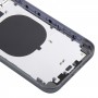 iPhone 11用iP15 Proの外観を模倣したバックカバー(ブルー)