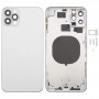 iPhone 11 Pro Max用iP13 Pro Maxの外観を模倣したバックカバー(ホワイト)