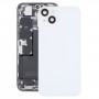 Skleněný zadní kryt baterie s držákem pro iPhone 14 (bílý)
