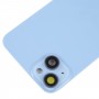 Skleněný zadní kryt baterie s držákem pro iPhone 14 Plus (modrý)