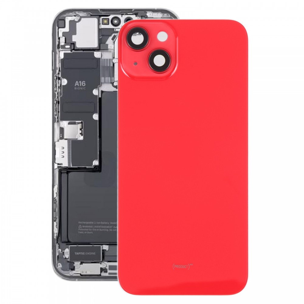 iPhone 14 Plus 玻璃电池后盖（带支架）（红色）