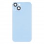 Pro iPhone 14 Skleněný zadní kryt baterie s držákem flash + bezdrátový nabíjecí modul (modrý)
