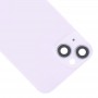 For iPhone 14 Plus Glass Battery Back Cover with Flash Bracket + Wireless Charging Module(Purple)