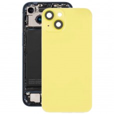 iPhone 14 Plus -lasiakun takakansi, jossa salamakiinnike + langaton latausmoduuli (keltainen)