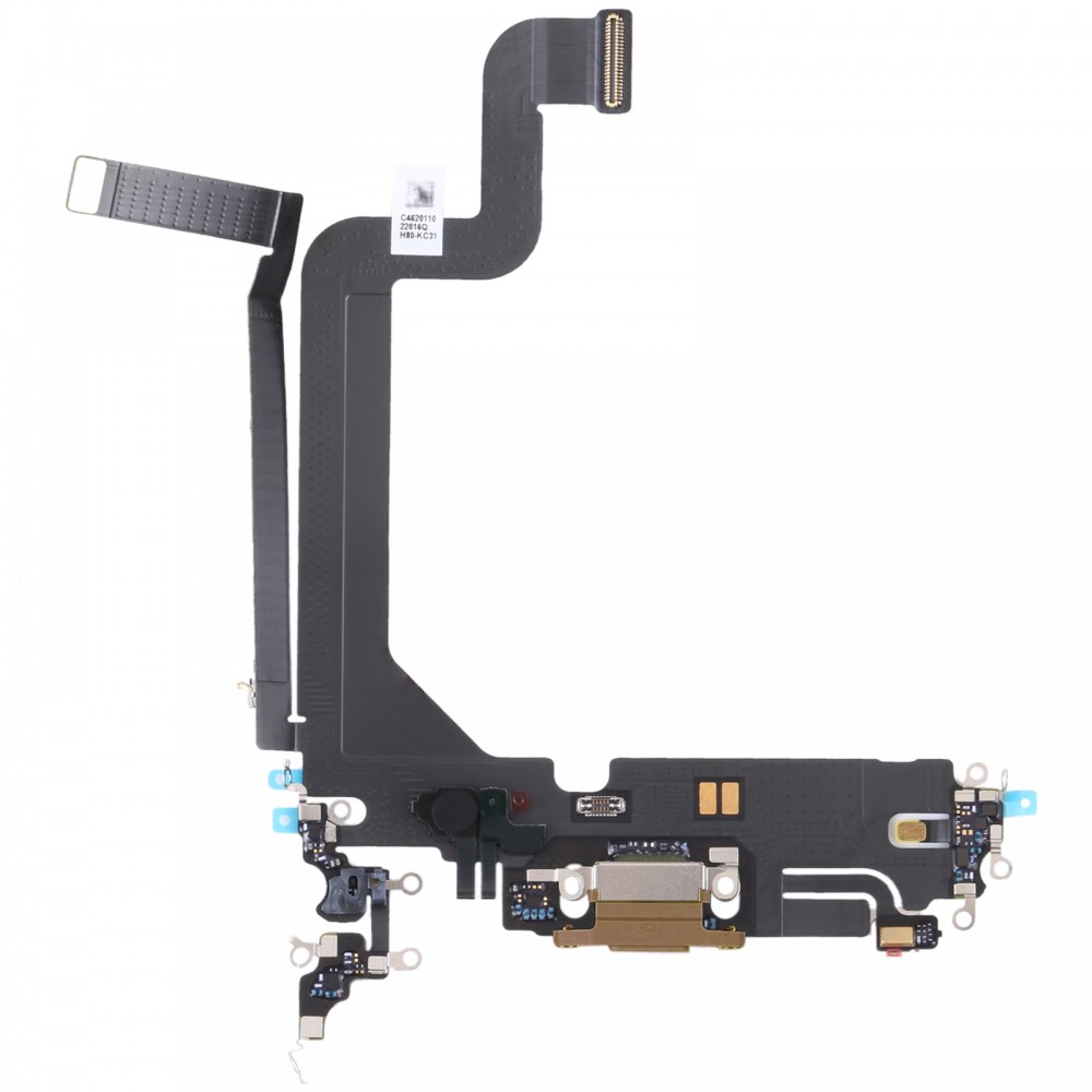 Оригинальный гибкий кабель зарядного порта для iPhone 14 Pro Max (золотой)