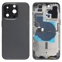 Pour iPhone 14 Pro Max Couvercle arrière de la batterie avec câble flexible d'alimentation + volume + module de chargement sans fil, version: version chinoise (noir)