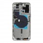Für iPhone 14 Pro Max Akku-Rückabdeckung mit Stromversorgung + Lautstärke-Flexkabel + kabellosem Lademodul, Version: US-Version (Silber)