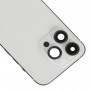 Für iPhone 14 Pro Max Akku-Rückabdeckung mit Stromversorgung + Lautstärke-Flexkabel + kabellosem Lademodul, Version: US-Version (Silber)