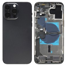 For iPhone 14 Pro Max Battery Back Cover Assembly, Version:US Version(Black)