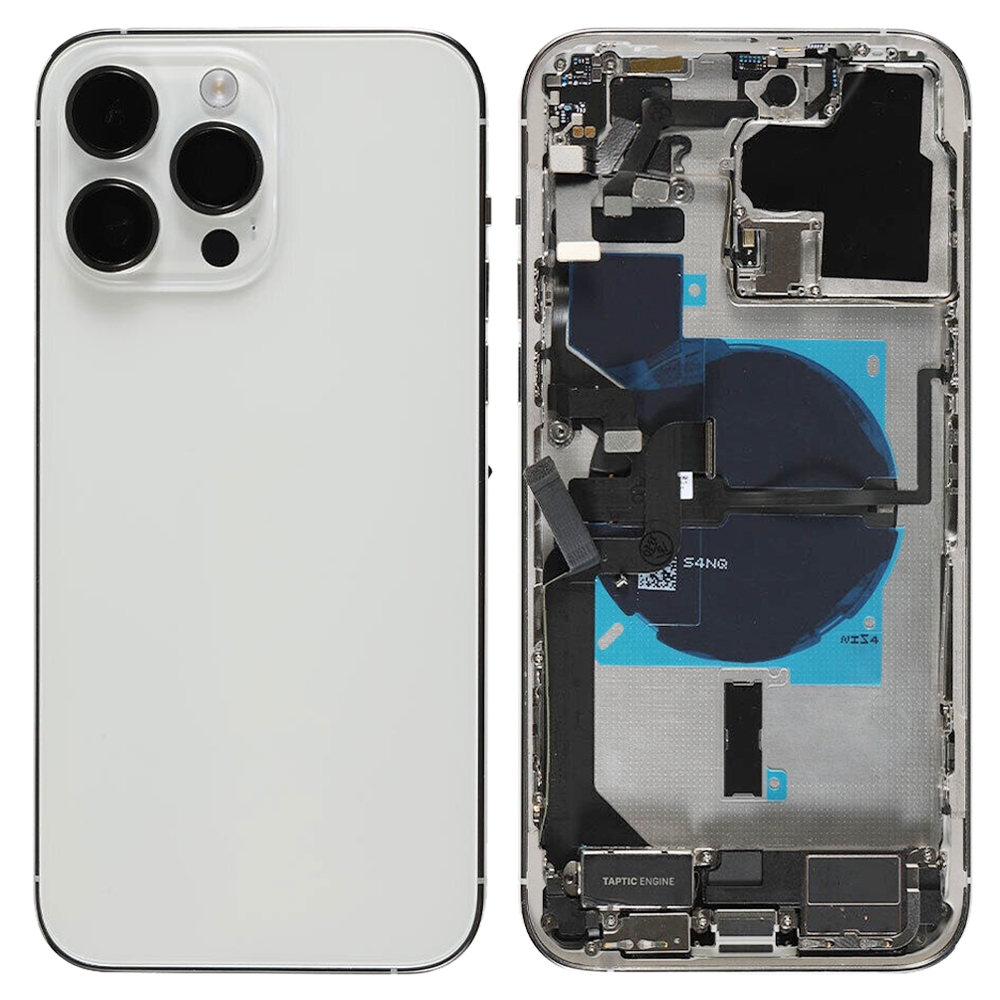 iPhone 14 Pro Max akkumulátor hátlap szerelvényhez, verzió: CE EU verzió (ezüst)