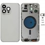 Per iPhone 14 Pro Max Cover posteriore batteria con tasti laterali e vassoio scheda, Versione:Versione cinese (Argento)