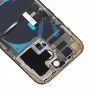 For iPhone 14 Pro Battery Back Cover with Power + Volume Flex Cable + Wireless Charging Module, Version:China Version(Gold)