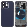 Для iPhone 14 Pro Задня кришка батареї з живленням + гнучким кабелем гучності + модулем бездротового заряджання, версія: версія CE EU (фіолетова)