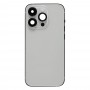 För iPhone 14 Pro batteribaksida med ström + volymflexkabel + trådlös laddningsmodul, version: CE EU-version (silver)