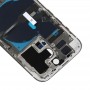 För iPhone 14 Pro batteribaksida med ström + volymflexkabel + trådlös laddningsmodul, version: CE EU-version (silver)