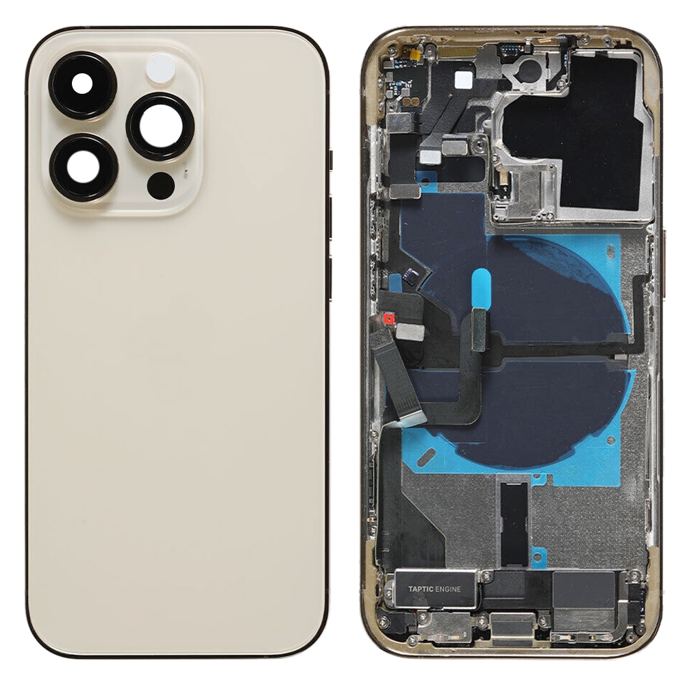 iPhone 14 Pro akkumulátor hátlap szerelvényéhez, verzió: amerikai verzió (arany)