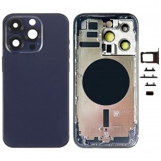 Per iPhone 14 Pro Cover posteriore batteria con tasti laterali e vassoio scheda, Versione:Versione cinese (viola) 