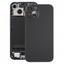 עבור iPhone 15 כיסוי גב סוללת זכוכית (שחור)